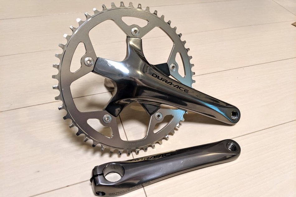 Dura-Ace FC-7800をミニベロのフロントシングル用に交換 – ゆるふ
