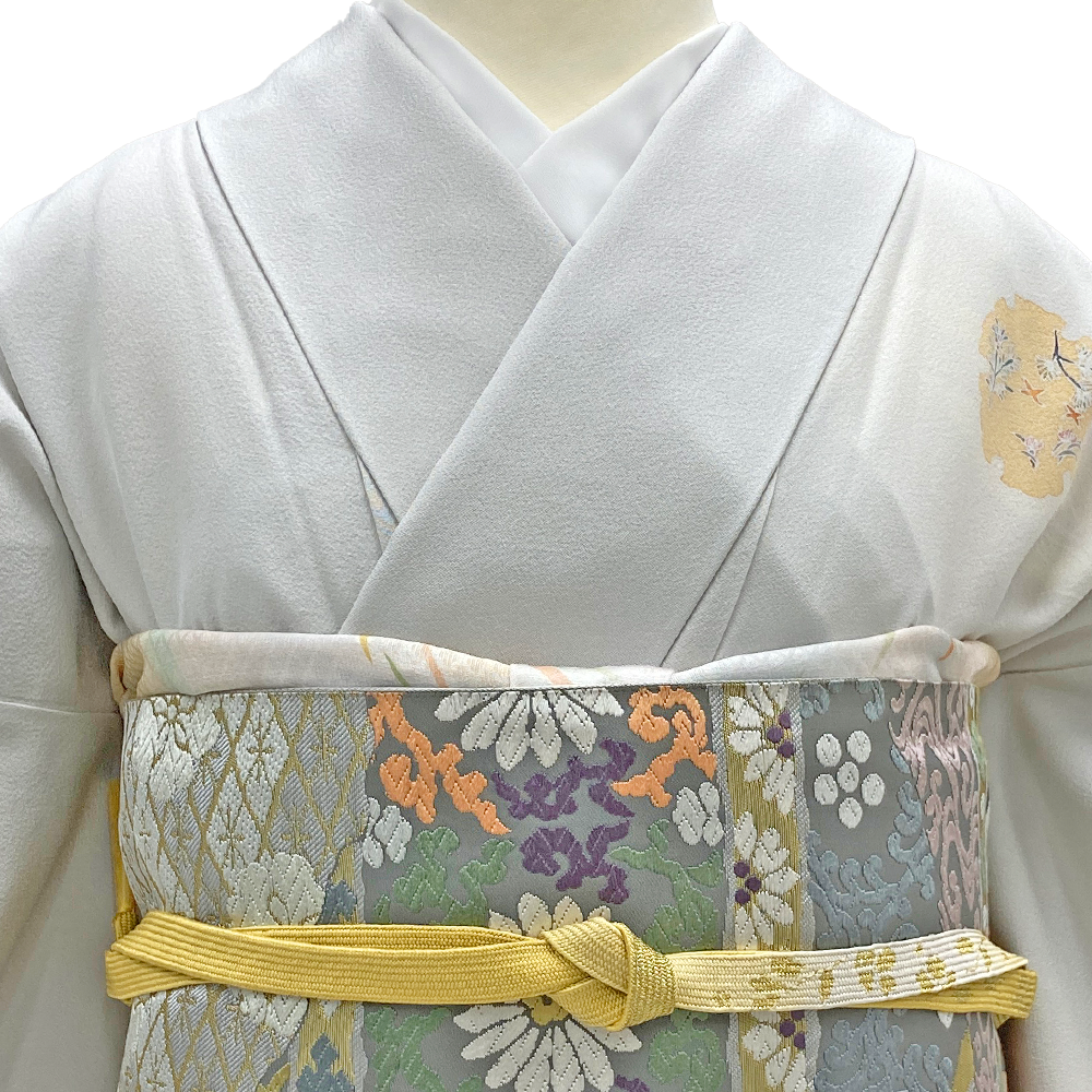 a2311801】【レンタル】訪問着 フルセット 京友禅 古典 雪輪柄 ブルー