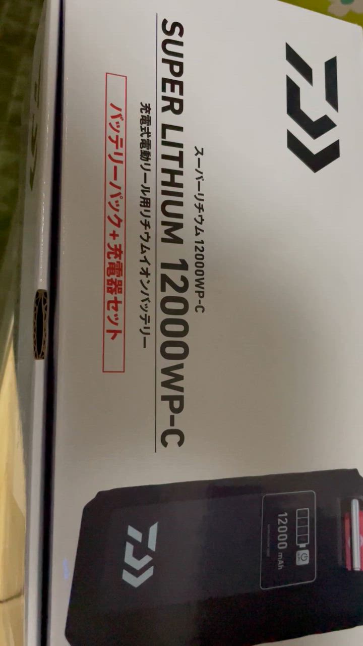 DAIWA（ダイワ） バッテリー スーパーリチウム12000WP-C（充電器付き