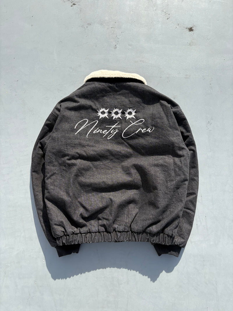 Bullet Logo Boa Denim Jacket – YZ