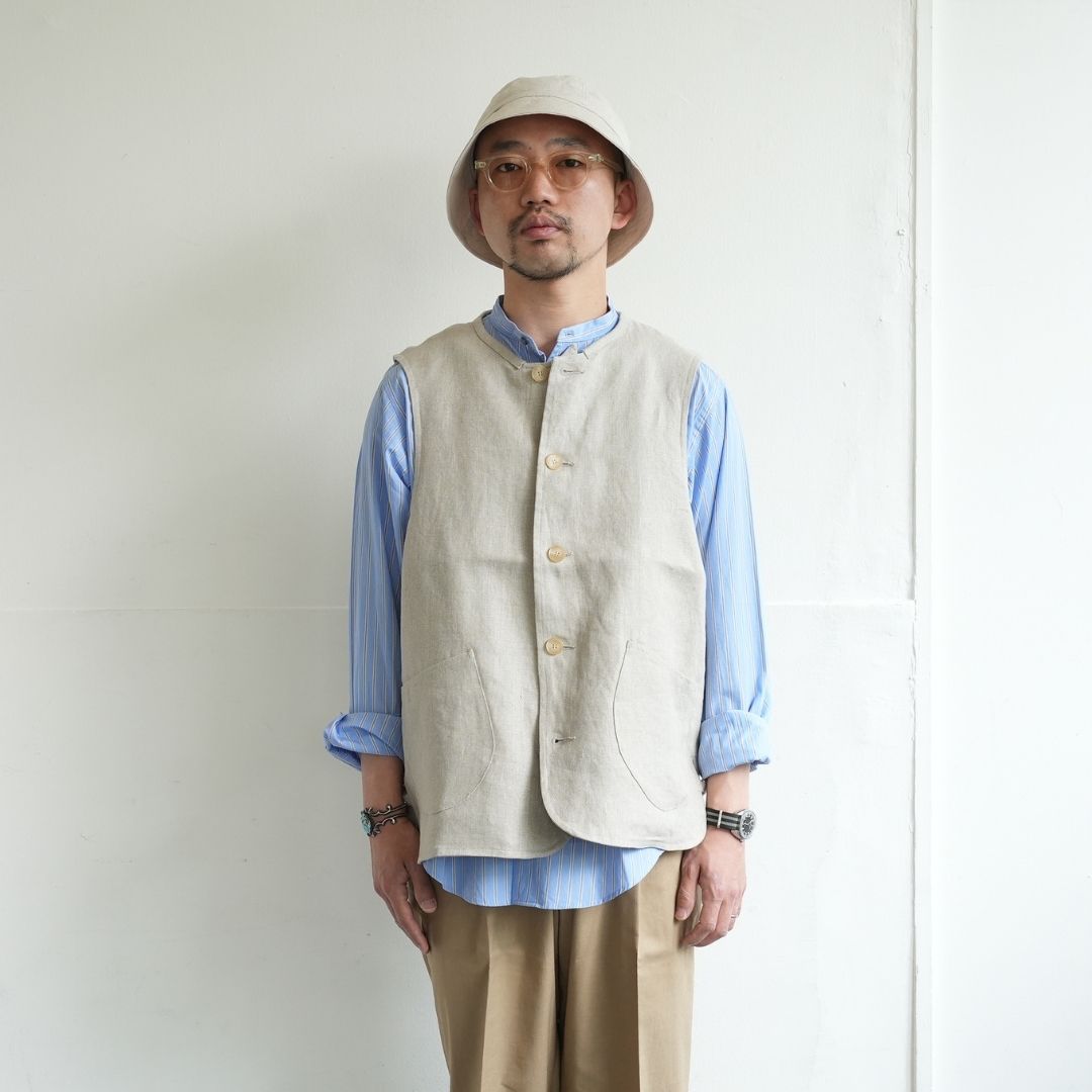 ARAN（アラン） VEST LINEN - ZABOU