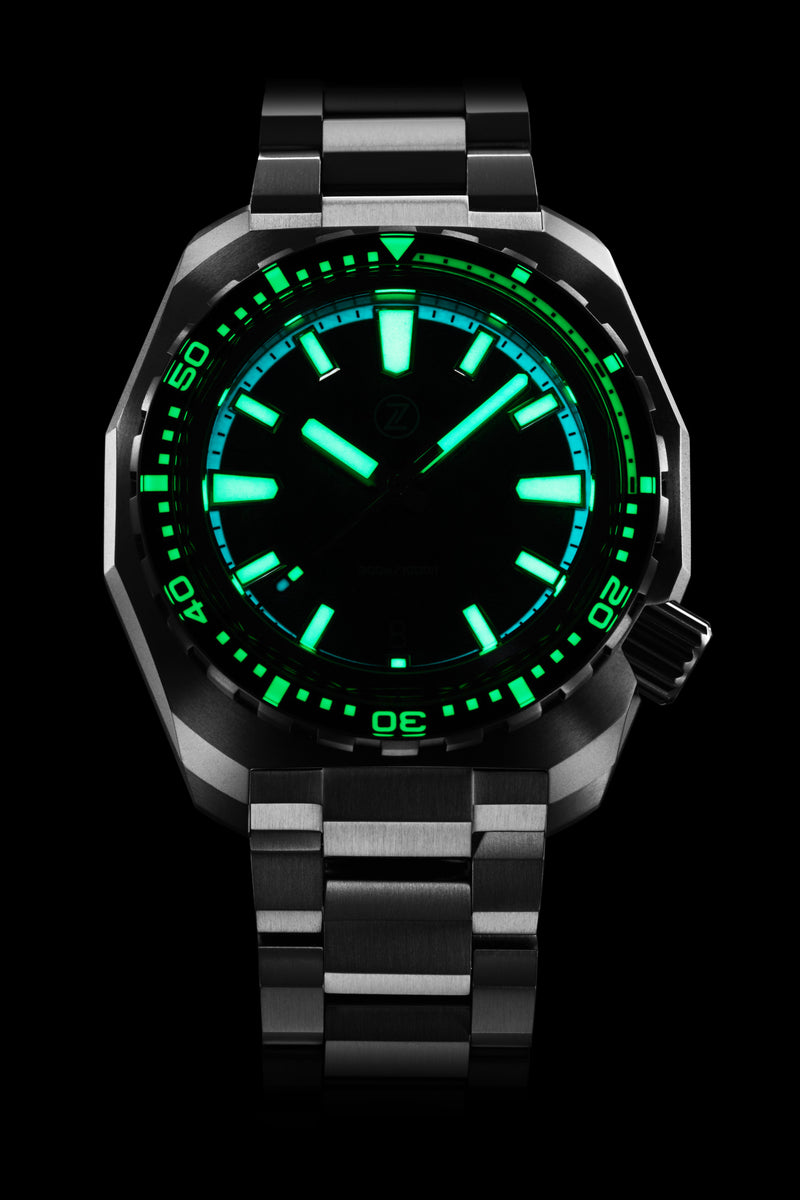 Hammerhead V3 300m Ti 'Teal Meteorite' – Zelos Watches