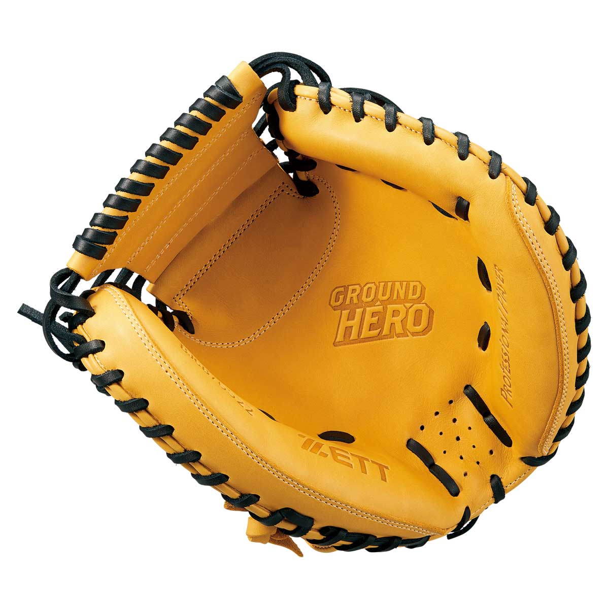 イエロー レザー キャッチャーミット イエロー レザー キャッチャー