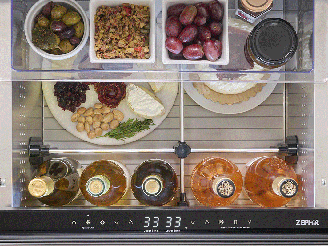 Presrv™ Outdoor Dual Zone Refrigerator Drawers | Zephyr Coolers