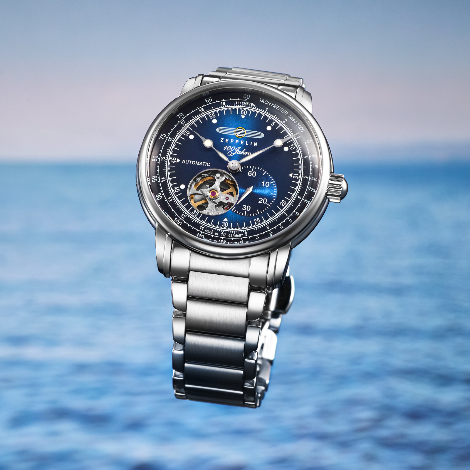ZEPPELIN OPEN HEART AUTOMATIC JAPAN LIMITED -BLUE- | ZEPPELIN