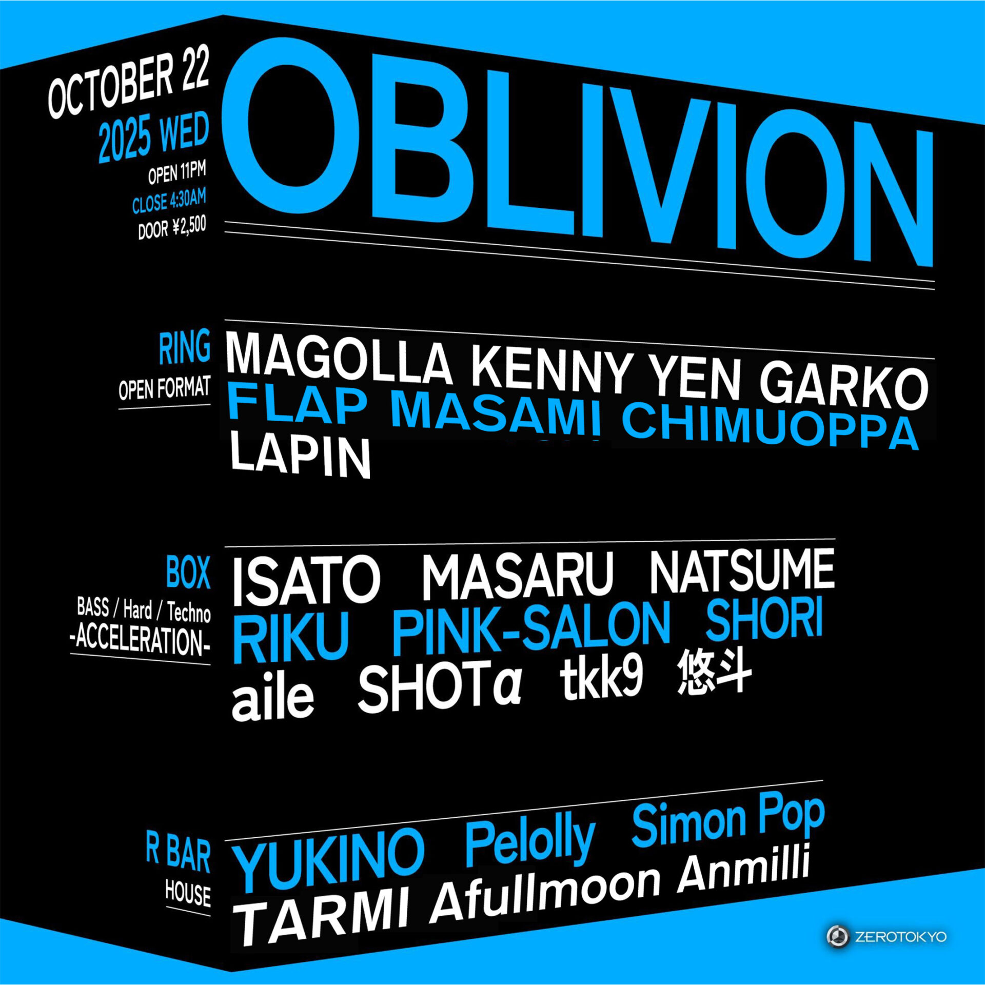 EVENT | ZEROTOKYO | Shinjuku Kabukicho
