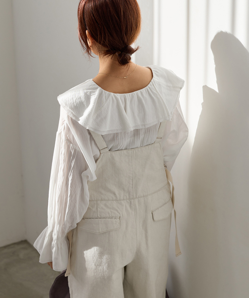 IENA（イエナ） ブラウス シャツ フリルピンタックブラウス レディース