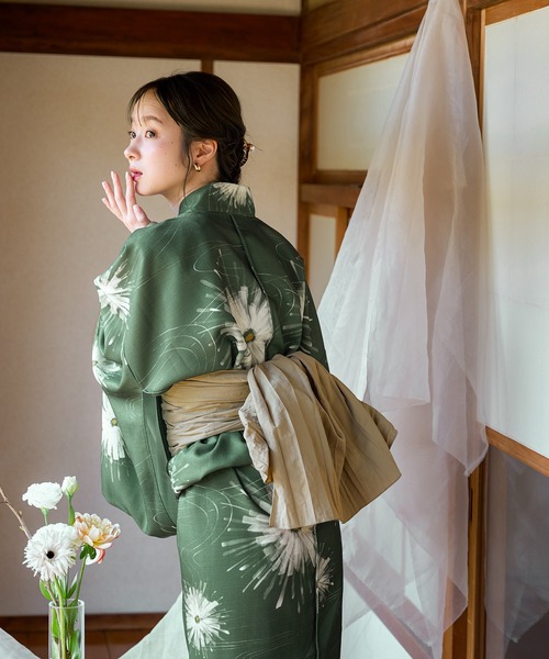 mideal（マイディール） 浴衣 original floral pattern yukata