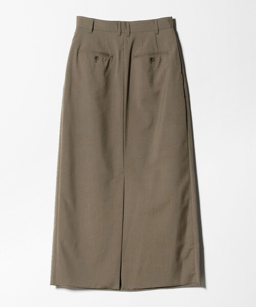 BEAUTY＆YOUTH UNITED ARROWS スカート 毛ブレンド タックロング