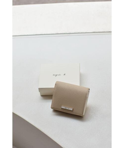 agnes b.（アニエスベー） 財布 レザー 二つ折り ウォレット ”Erika