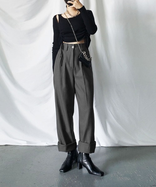 me+em select（ミームセレクト） スラックス パンツ 「 選べる17色