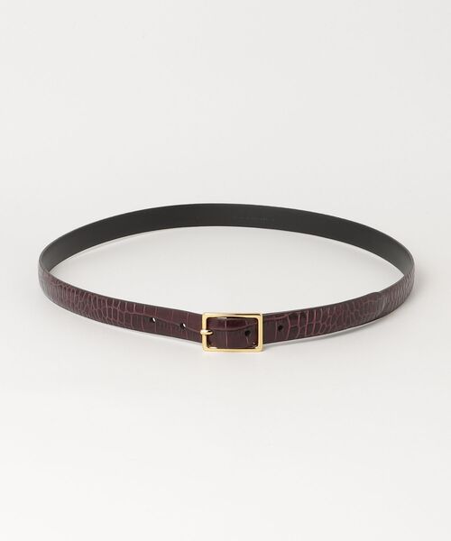 BEAMS F（ビームスF） ベルト Anderson's / クロコスタンプ レザー