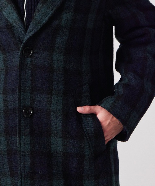 PS Paul Smith チェスターコート コート ブラックウォッチ / 252112