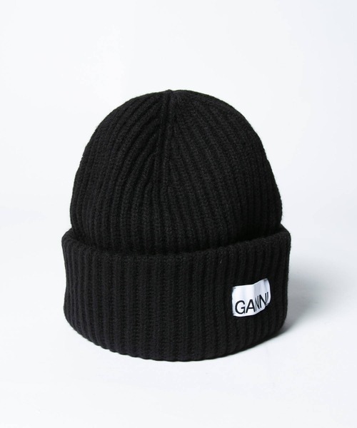 GANNI（ガニー） ニット帽 ニットキャップ GANNI Structured Rib