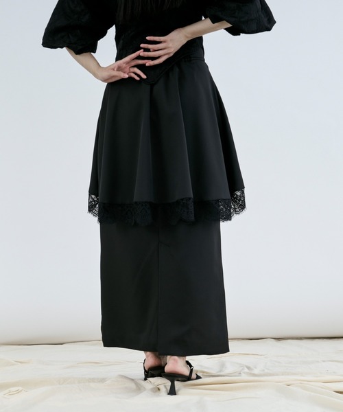 Ezick スカート lace docking レイヤードスカート : ZOZOTOWN Yahoo!店