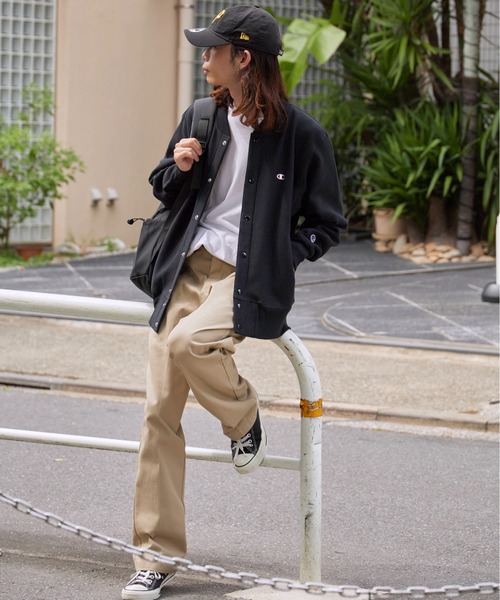 Champion（チャンピオン） スタジャン RW SNAP SWEATSHIRT リバース