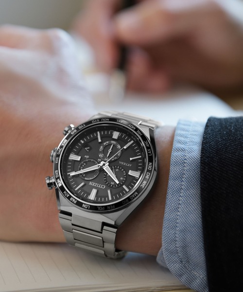 ATTESA（CITIZEN） 腕時計 ATTESA アテッサ 光発電エコ・ドライブ電波