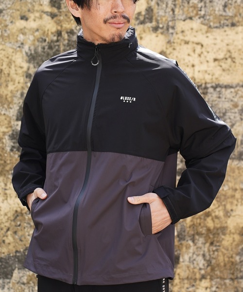 ナイロンジャケット (RM)「LUXE/R GOLF」2レイヤー バイカラー