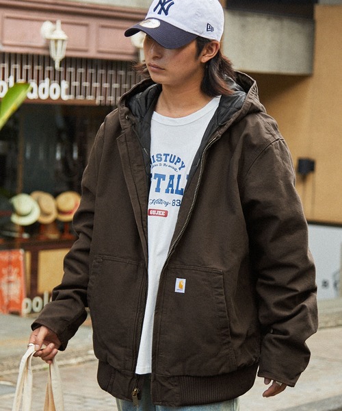 Carhartt（カーハート） ブルゾン M ダークブラウン メンズ : ZOZOTOWN