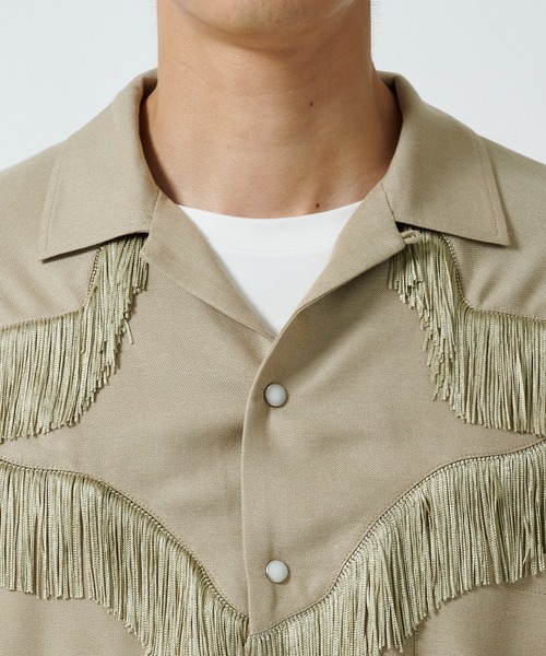 TOGA VIRILIS（トーガ ビリリース） シャツ Viyella fringe shirt