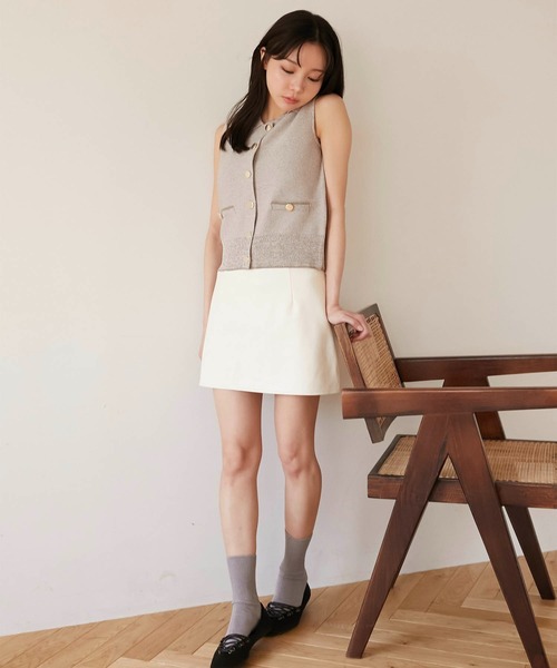 Luan（ルアン） スカート 「Luan」LEATHER MINI SKIRT/レザーミニ