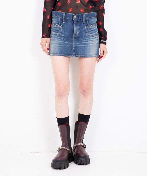 HYSTERIC GLAMOUR（ヒステリックグラマー） デニムスカート バック