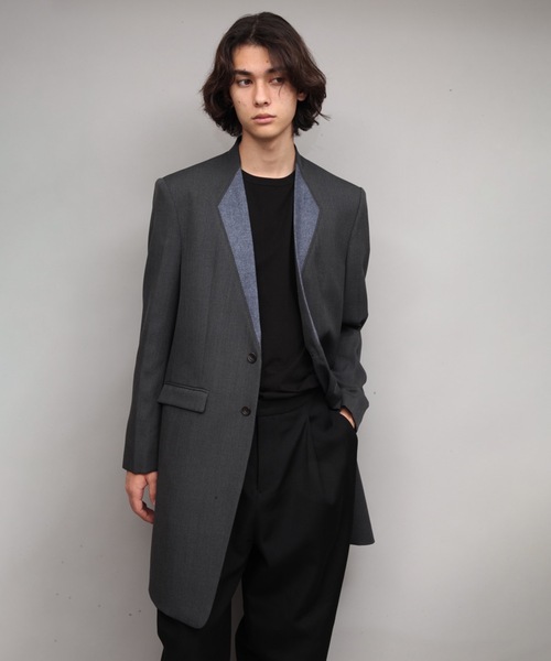 ATO（アトウ） ジャケット テーラードジャケット collar cloth long