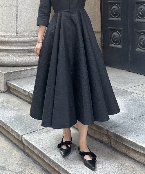 ワンピース ジャガードフィット＆フレアワンピース : ZOZOTOWN Yahoo