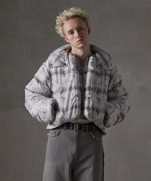 GRANCY ダウンジャケット ダウン 「GRANCY」Printed Short Real Down