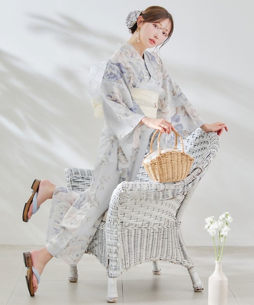 sugar nine 浴衣 一人で簡単に着付けができる セパレート浴衣4点セット