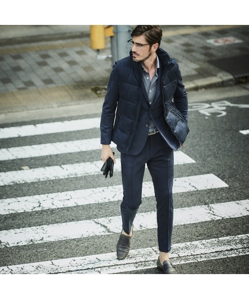 g-stage（ジーステージ） ダウンベスト ベスト スエードダウンベスト