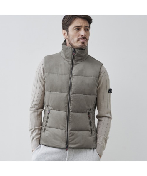 g-stage（ジーステージ） ダウンベスト ベスト スエードダウンベスト