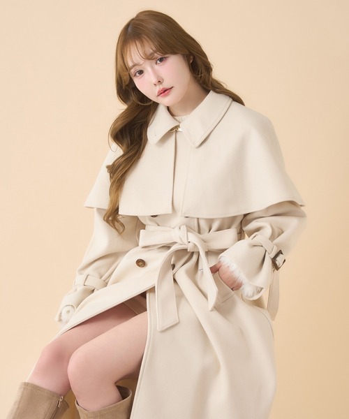 one after another NICE CLAUP ステンカラーコート コート 「今すぐお