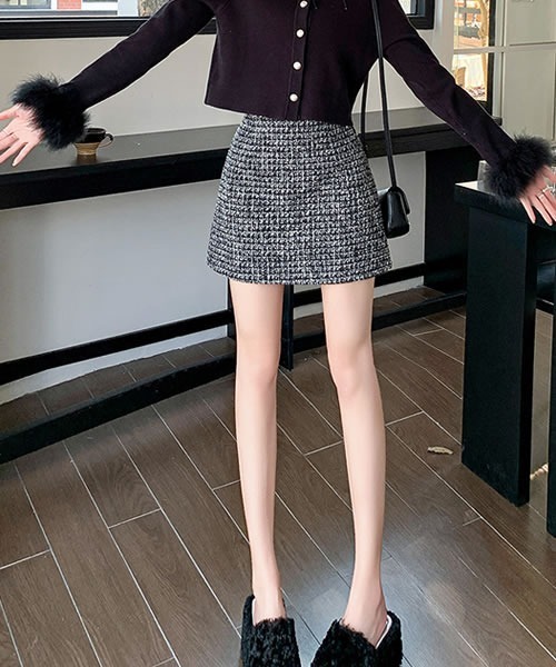 スカート ツイード台形ミニスカート : ZOZOTOWN Yahoo!店 - 通販
