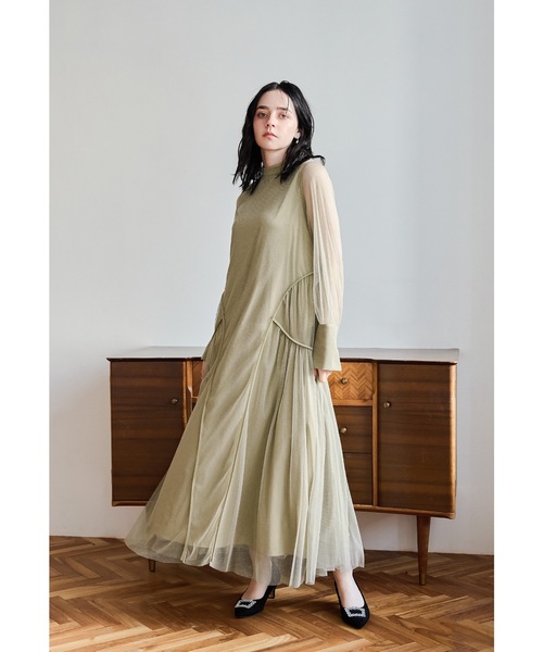 niana（ニアナ） ドレス ラメチュールAラインドレス マタニティ 妊婦