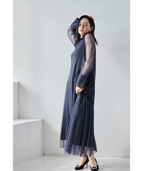 niana（ニアナ） ドレス ラメチュールAラインドレス マタニティ 妊婦