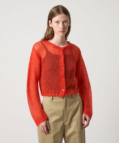 Steven Alan＞ ハミルトンラムズウール Vネック カーディガン ―LOOSE