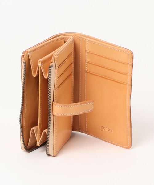 genten（ゲンテン） 財布 カットワーク 二つ折り財布 レディース