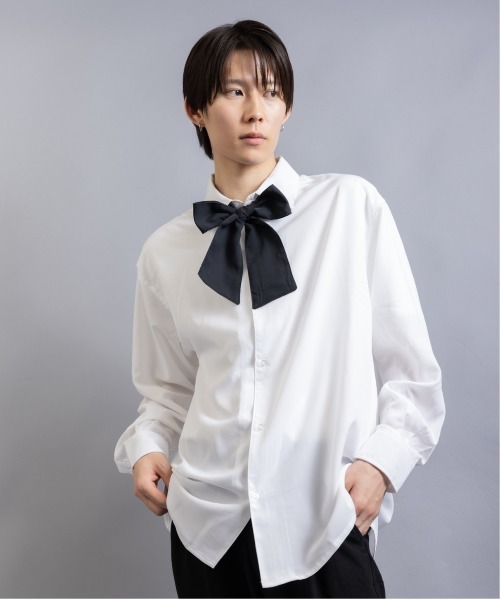 En serio TOKYO シャツ ブラウス メンズ ボウタイセット トロミ
