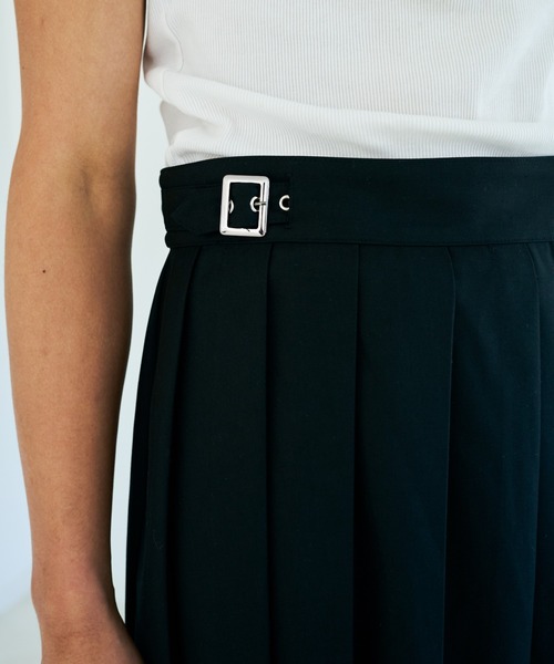 Camphor wood スカート EYELET PLEATS WRAP SKIRT / アイレット