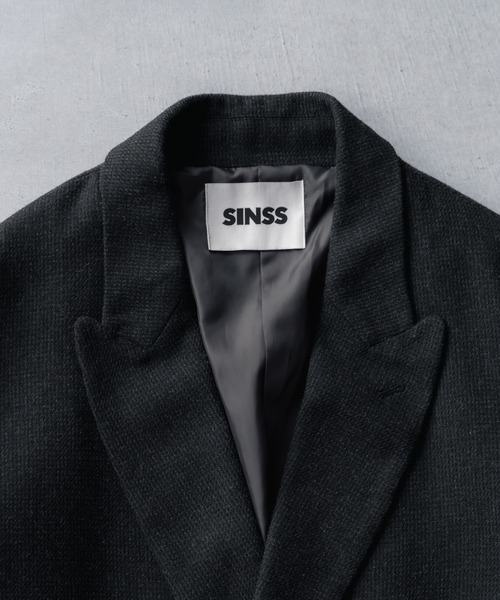 SINSS ジャケット テーラードジャケット Tweed double tailored jacket
