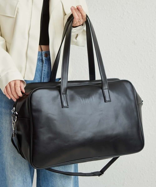 LA VORAGINE（ラ ヴォラジネ） ボストンバッグ 大容量2WAY スクエア