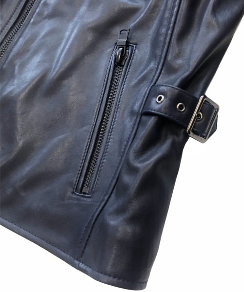 London Denim（ロンドンデニム） 革ジャン ライダース ラムレザー