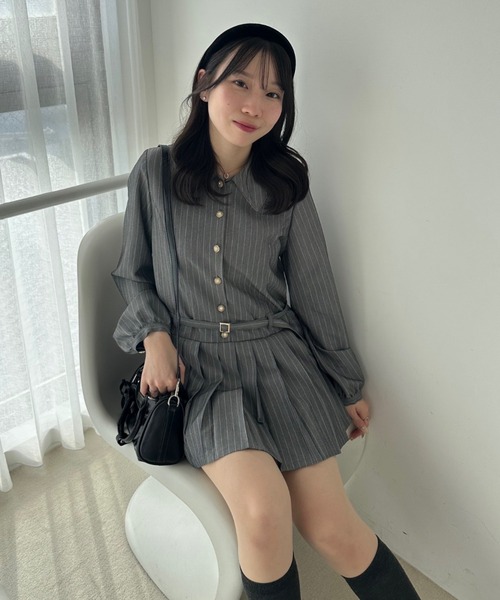 ANOTHER BRANCH OLIVE des OLIVE ワンピース 「2026SS」ベルト付シャツ