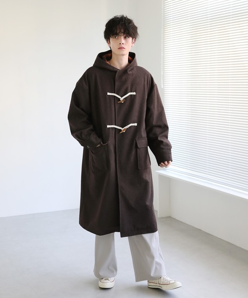 Revo. ダッフルコート コート メルトンロングダッフルコート メンズ
