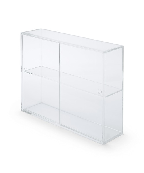 無印良品（MUJI） 収納 アクリルコレクションスタンド引き扉付き・大