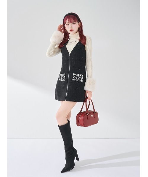 Darich（ダーリッチ） ハンドバッグ DDロゴレザーハンドバッグ