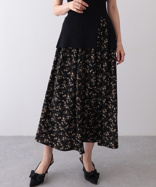 Lace Ladies（レースレディース） スカート 小花柄 ギャザー ロング