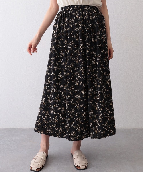 Lace Ladies（レースレディース） スカート 小花柄 ギャザー ロング