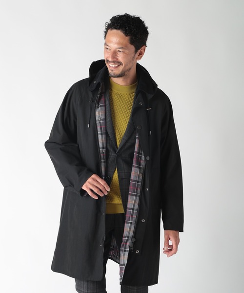 近年美品 Lサイズ相当 バブアー ロングコート ステンカラーコート